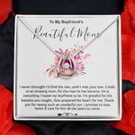 Mother-In-Law Necklace, Necklace Gift For Boyfriend's Mom, To My Boyfriend's Mom Gift, Future Mother-In-Law Mother's Day Lucky In Love Necklace