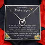 To My Future Mother In Law, Wedding For Her Mother's Gift Necklace Mother's Day Lucky In Love Necklace