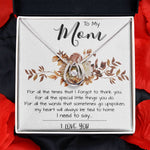 Mom Necklace, Mom Gift From Daughter, Mother Day Necklace Meaningful For Mom Christmas Gift For Mom Necklace Mother's Day Lucky In Love Necklace