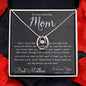 To My Mom Necklace, To My Beautiful Mom Necklace, Mother's Day Gift For Mom From Son, Thank You Mom Mother's Day Lucky In Love Necklace