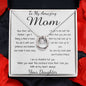 Mom Necklace - To My Amazing Mom Gorgeous Necklace for Mom from Daughter Mother's Day Gift Mother's Day Lucky In Love Necklace