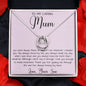 Gift For Mom From Son To My Caring Mum Necklace, Gift For Mother's Day Jewelry Mother's Day Lucky In Love Necklace