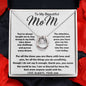 To My Beautiful Mom Necklace The Best Mom Anyone Could Wish For, Mother's Day Gift Necklace Mother's Day Lucky In Love Necklace