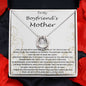 Mom Necklace, Mother-In-Law Necklace, To My Boyfriend's Mom Gift Necklace, Gift For Boyfriend's Mom Birthday Necklace Mother's Day Lucky In Love Necklace