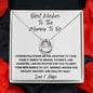 Best Wishes To The Mommy To Be - Love & Hugs Mother's Day Lucky In Love Necklace