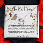 Mom Necklace Gift, You Are The World Necklace, Mother's Day Gift, Mother Daughter Neckalce Mother's Day Lucky In Love Necklace