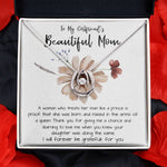 Mom Necklace Gift, To My Girlfriend's Mom Necklace, Gift For Girlfriend's Mom, Mother Of The Bride Mother's Day Lucky In Love Necklace