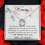 Mom Necklace, To My Mom Necklace Card – Alluring Beauty Necklace – Jewelry For Mom Gifts Mother's Day Lucky In Love Necklace