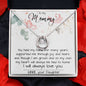 Mom Necklace, To My Mom Necklace Card – Alluring Beauty Necklace – Jewelry For Mom Gifts Mother's Day Lucky In Love Necklace