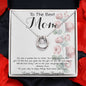 To Mom - From Bonus Daughter - Woman Like No Other Mother's Day Necklace Mother's Day Lucky In Love Necklace