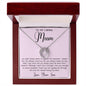 Gift For Mom From Son To My Caring Mum Necklace, Gift For Mother's Day Jewelry Mother's Day Lucky In Love Necklace