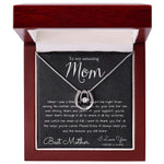 To My Mom Necklace, To My Beautiful Mom Necklace, Mother's Day Gift For Mom From Son, Thank You Mom Mother's Day Lucky In Love Necklace