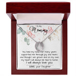 Mom Necklace, To My Mom Necklace Card – Alluring Beauty Necklace – Jewelry For Mom Gifts Mother's Day Lucky In Love Necklace