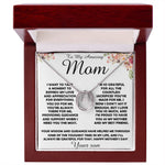 To my Amazing Mom Gift From Son Mother's Day Necklace Mother's Day Lucky In Love Necklace