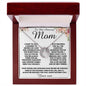 To my Amazing Mom Gift From Son Mother's Day Necklace Mother's Day Lucky In Love Necklace