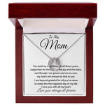 Mom Necklace - To My Mom - Love You Always And Forever Mother's Day Lucky In Love Necklace