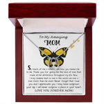 Mom Necklace Gift - To My Amazing Mom - From Son - Beautiful Gift Set Mom Necklace Mother's Day Lucky In Love Necklace