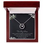 To My Mom Necklace -Mother's Day Gift For Mom From Son, Thank You Mom Mother's Day Lucky In Love Necklace