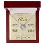 To My Loving Mom Necklace You Are Important To Me Gift For Her Mother's Day Mother's Day Necklace Mother's Day Lucky In Love Necklace