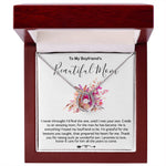 Mother-In-Law Necklace, Necklace Gift For Boyfriend's Mom, To My Boyfriend's Mom Gift, Future Mother-In-Law Mother's Day Lucky In Love Necklace