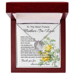 Mother-In-Law Necklace, Thank You To Mother-In-Law Necklace Gift Mother's Day Lucky In Love Necklace