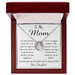 Mom Necklace - To Mom Necklace, Gorgeous Necklace for Mom from Daughter Mother's Day Lucky In Love Necklace
