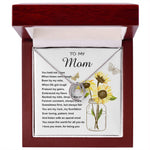 Mom Necklace Gift - To My Mom - You Mean The World For All You Do Mother's Day Necklace Mother's Day Lucky In Love Necklace