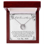Mom Necklace, Stepmom Necklace, Bonus Mom Necklace, Mother's Day Gift For Step Mom Necklace Mother's Day Lucky In Love Necklace