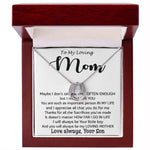To My Loving Mom - Important Person In My Life Mother's Day Gift From Son Necklace Mother's Day Lucky In Love Necklace