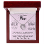 Gift For Caring Mom Form Son, To My Mom Necklace Gift For Mother's Day Mother's Day Lucky In Love Necklace