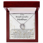 Mom Necklace, Mother-In-Law Necklace, To My Boyfriend's Mom Gift Necklace, Gift For Boyfriend's Mom Birthday Necklace Mother's Day Lucky In Love Necklace