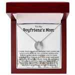 Mother-In-Law Necklace, Gift To My Boyfriend's Mom Necklace, Gift For Future Mother-In-Law Mother's Day Lucky In Love Necklace