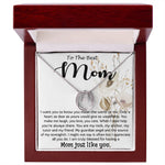 Mom Necklace, Best Mother's Day Gift - To My Mom Best Necklace Mother's Day Lucky In Love Necklace