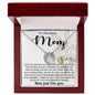 Mom Necklace, Best Mother's Day Gift - To My Mom Best Necklace Mother's Day Lucky In Love Necklace