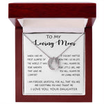 To My Loving Mom - Your Warmth Gve Me Comfort Mother's Day Gift Necklace Form Daughter Mother's Day Lucky In Love Necklace