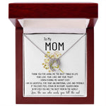 Mom Necklace Gift - To My Mom Necklace - Thank You For Giving Me The Best Things In Life Mother's Day Lucky In Love Necklace