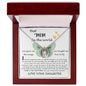 Mom Necklace Gift - Daughter Gift To Best Mom, You Gave Me The Wings To Fly Mom Necklace Mother's Day Lucky In Love Necklace
