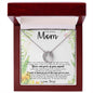 To My Amazing Mom Necklace From Son Little Boy You Taught Me Right Mom Birthday Gift For Her Mother's Day Necklace (1) Mother's Day Lucky In Love Necklace