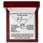 To My Loving Mom - Love Always Your Son Necklace Mother's Day Lucky In Love Necklace