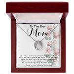 To Mom - From Bonus Daughter - Woman Like No Other Mother's Day Necklace Mother's Day Lucky In Love Necklace