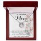 To Mom - From Bonus Daughter - Woman Like No Other Mother's Day Necklace Mother's Day Lucky In Love Necklace