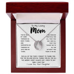 To My Loving Mom Necklace Gift I Need To Say Mom I Love You Gift For Her Mother's Day Necklace Mother's Day Lucky In Love Necklace