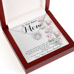 To Mom - From Bonus Daughter - Woman Like No Other Mother's Day Necklace Mother's Day Lucky In Love Necklace