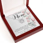 To Mom - From Bonus Daughter - Woman Like No Other Mother's Day Necklace Mother's Day Lucky In Love Necklace