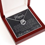 To My Mom Necklace, To My Beautiful Mom Necklace, Mother's Day Gift For Mom From Son, Thank You Mom Mother's Day Lucky In Love Necklace