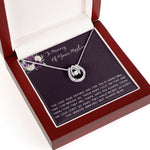 Daughter Necklace, Daughter loss of mom necklace gift, mother passing, loss of mother, sympathy In Memory Of Your Mother Necklace Mother's Day Lucky In Love Necklace