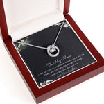 To My Mom Necklace -Mother's Day Gift For Mom From Son, Thank You Mom Mother's Day Lucky In Love Necklace