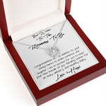 Daughter Necklace - Best Wishes To The Mommy To Be - Love & Hugs Mother's Day Lucky In Love Necklace