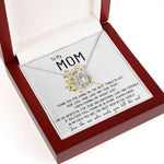 Mom Necklace Gift - To My Mom Necklace - Thank You For Giving Me The Best Things In Life Mother's Day Lucky In Love Necklace