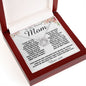 To my Amazing Mom Gift From Son Mother's Day Necklace Mother's Day Lucky In Love Necklace